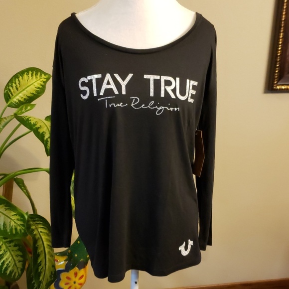 True Religion Tops - True Religion black T-shirt new with tags